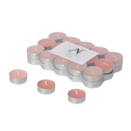 Aroma Naturals Wild Roses Scented Tealight Candles - 4hr Burn - 30 Pack in Pink - thumbnail 4