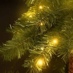 Berkfield Home Christmas Tree with LEDs 120 cm in Green - thumbnail 4