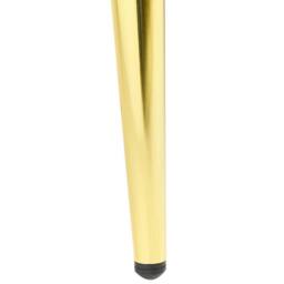 Wyld and Coco Blue Velvet Bench with Gold Metal Legs 118 x 40 cm - thumbnail 5