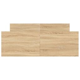 Berkfield Home Bed Frame with Headboard & Footboard Sonoma Oak 120x200 cm in Brown - Size: Small Double - thumbnail 4