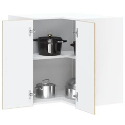 Berkfield Home Kitchen Wall Corner Cabinet Lucca Sonoma Oak Engineered Wood in Brown - thumbnail 1