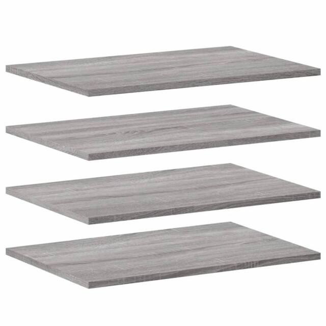 Berkfield Home Wall Shelves 4 pcs Grey Sonoma 60x40x1.5 cm Engineered Wood - image 1