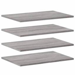 Berkfield Home Wall Shelves 4 pcs Grey Sonoma 60x40x1.5 cm Engineered Wood - thumbnail 1