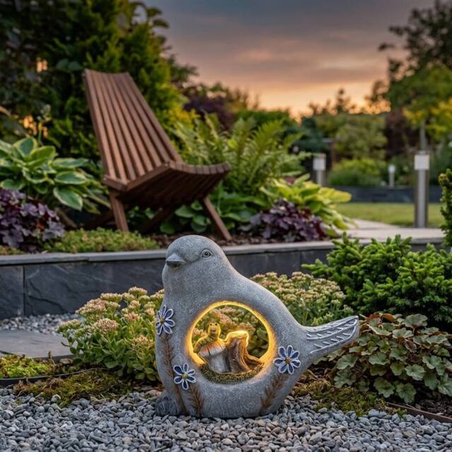 Garden Greatness Lunaria Robin Garden Solar Light - Size: 1 Pack - image 1