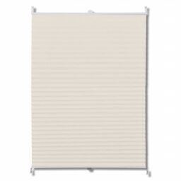 Berkfield Home Plisse Blind 110x200cm Creme in Cream - Size: 110x200 cm - thumbnail 2