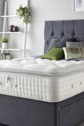 Aspire Alpaca Silk 3000 Pocket Pillowtop Mattress in White - Size: Single - thumbnail 2