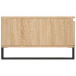 Berkfield Home Coffee Table Sonoma Oak 90x60x35 cm Engineered Wood in Light Oak - Size: 90 x 60 x 35 cm - thumbnail 7
