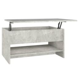 Berkfield Home Coffee Table Concrete Grey 80x50x40 cm Engineered Wood - Size: 80 x 50 x 40 cm - thumbnail 2
