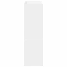 Berkfield Home Shoe Rack White 60x25x81 cm Engineered Wood - Size: 60 x 25 x 81 cm - thumbnail 5