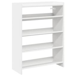 Berkfield Home Shoe Rack White 60x25x81 cm Engineered Wood - Size: 60 x 25 x 81 cm - thumbnail 1
