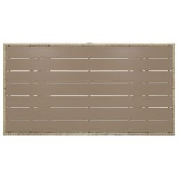 Berkfield Home Garden Table Grey 120x70x66 cm Poly Rattan - Size: 120 x 70 x 66 cm - thumbnail 4