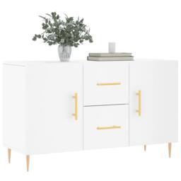 Berkfield Home Sideboard White 100x36x60 cm Engineered Wood - Size: 100 x 36 x 60 cm - thumbnail 1