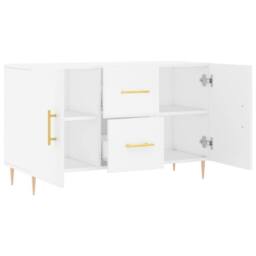 Berkfield Home Sideboard White 100x36x60 cm Engineered Wood - Size: 100 x 36 x 60 cm - thumbnail 5