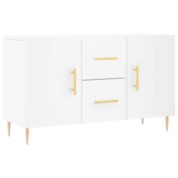 Berkfield Home Sideboard White 100x36x60 cm Engineered Wood - Size: 100 x 36 x 60 cm - thumbnail 3
