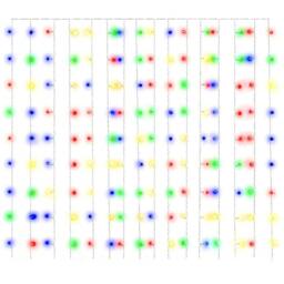 Berkfield Home LED Curtain Fairy Lights 3x3m 300 LED Colourful 8 Function - thumbnail 1