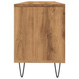 Berkfield Home TV Cabinet Artisan Oak 150x30x44.5 cm Engineered Wood in Brown - thumbnail 6