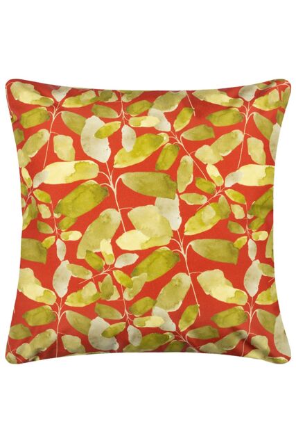 Wylder Tropics Lorena Water & UV Resistant Reversible Outdoor Cushion in Dark Red - Size: 43 cm x 43 cm - image 1