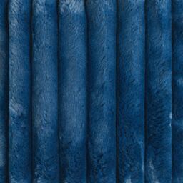 OHS 2 Pack Jumbo Soft Faux Fur Ribbed Decorative Square Cushion Covers in Navy - Size: 45 cm x 45 cm - thumbnail 6