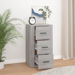 Berkfield Home Sideboard Grey Sonoma 40x33x70 cm Engineered Wood - Size: 40 x 33 x 70 cm - thumbnail 3