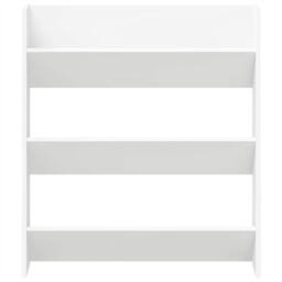 Berkfield Home Wall Shoe Cabinet White 80x18x90 cm Engineered Wood - Size: 80 x 18 x 90 cm - thumbnail 5
