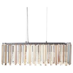 Wyld and Coco Chrome Crystal Chandelier Pendant Light with Adjustable Cord in Silver - thumbnail 2