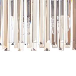 Wyld and Coco Chrome Crystal Chandelier Pendant Light with Adjustable Cord in Silver - thumbnail 5