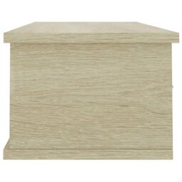 Berkfield Home Wall-mounted Drawer Shelf Sonoma Oak 88x26x18.5 cm Engineered Wood in Brown - thumbnail 5