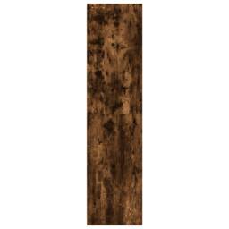 Berkfield Home Wardrobe Smoked Oak 30x50x200 cm Engineered Wood in Brown - Size: 30 x 50 x 200 cm - thumbnail 5