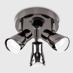 ValueLights Sleek Spotlight 3 Way Black Ceiling Bar Spotlight - thumbnail 2