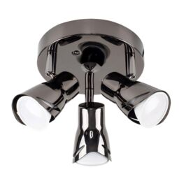 ValueLights Sleek Spotlight 3 Way Black Ceiling Bar Spotlight