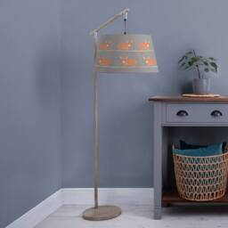 Voyage Maison Quintus Floor Lamp With Dougal Quintus Lampshade in Grey - thumbnail 2