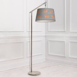Voyage Maison Quintus Floor Lamp With Dougal Quintus Lampshade in Grey