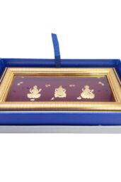 Raina Jewels Women's 24ct Pure Gold Leaf Lakshmi, Ganesha & Saraswati Frame 25.4 x 12.7cm - Size: 25.4 x 12.7 cm - thumbnail 5