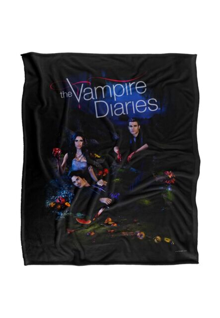Warner Brothers Vampire Diaries Tempted Silky Touch Super Soft Throw Blanket in White - image 1