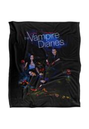 Warner Brothers Vampire Diaries Tempted Silky Touch Super Soft Throw Blanket in White - thumbnail 1