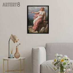 "Artery8 CW Eckersberg Alcyones Farewell to Her Husband Framed Canvas Art Print - Size: W12"" x H16""" - thumbnail 3