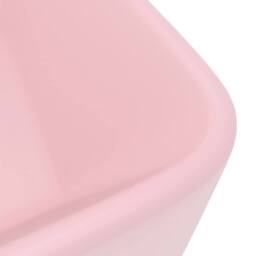 Berkfield Home Luxury Wash Basin Matt Pink 41x30x12 cm Ceramic - Size: 41 x 30 x 12 cm - thumbnail 5