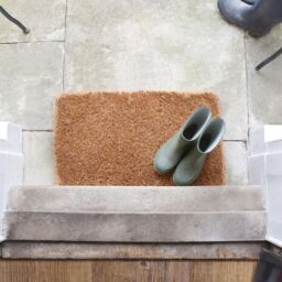 Nicola Spring Premium Handmade Coir Door Mats - 60 x 40cm - Set of 2 in Brown - Size: 40 cm x 60 cm - thumbnail 5