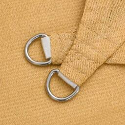 Berkfield Home Sunshade Sail 160 g/m¬≤ Triangular Sand 5x6x6 m HDPE in Tan - thumbnail 6