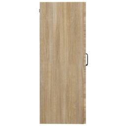 Berkfield Home Hanging Wall Cabinet Sonoma Oak 69.5x34x90 cm in Brown - thumbnail 4