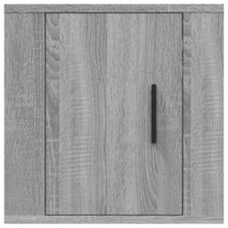 Berkfield Home Wall Mounted TV Cabinet Grey Sonoma 40x34, 5x40 cm - thumbnail 5