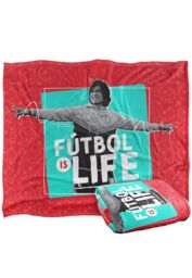 Warner Brothers Ted Lasso 152x127cm Football Silky Touch Super Soft Throw Blanket in White - Size: 152x127 cm - thumbnail 2