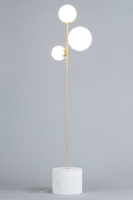 BHS Lighting Terrazzo Forella Brass Floor Lamp in Gold - image 1