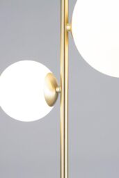 BHS Lighting Terrazzo Forella Brass Floor Lamp in Gold - thumbnail 3