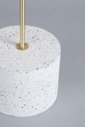 BHS Lighting Terrazzo Forella Brass Floor Lamp in Gold - thumbnail 4