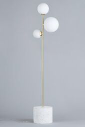BHS Lighting Terrazzo Forella Brass Floor Lamp in Gold - thumbnail 2