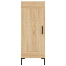 Berkfield Home Sideboard Sonoma Oak 34.5x34x90 cm Engineered Wood in Light Tan - thumbnail 5