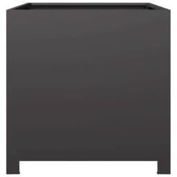 Berkfield Home Durable Garden Planter Black 50x50x50 cm Steel - Size: 50 x 50 x 50 cm - thumbnail 4