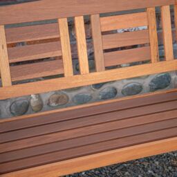 Samuel Alexander Hawkshead 2 Seater Outdoor Wooden Garden Patio Bench in Brown - thumbnail 3