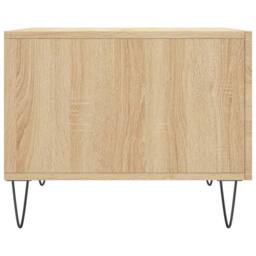 Berkfield Home Decorative Coffee Tables 2 pcs Sonoma Oak 50x50x40 cm Engineered Wood in Light Tan - Size: 50 x 50 x 40 cm - thumbnail 8